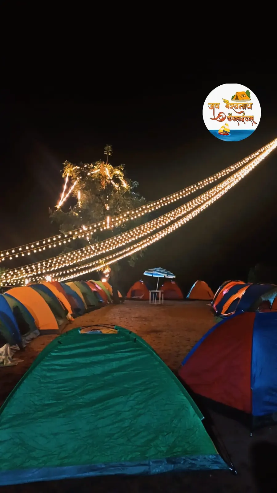 Camp stay — Night under canvas by the lake, Vasota Fort trek from Bamnoli